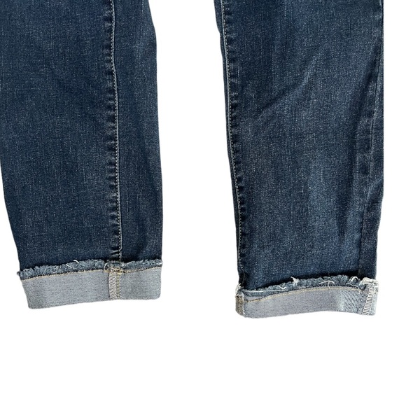 Bloomchic Solid Frayed Roll Hem High Rise Jeans NWT - Picture 5 of 8